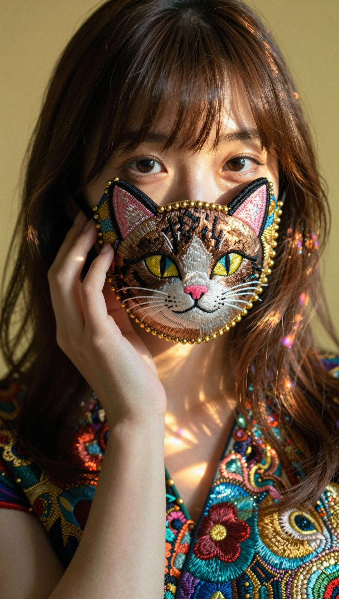 Girl with mask