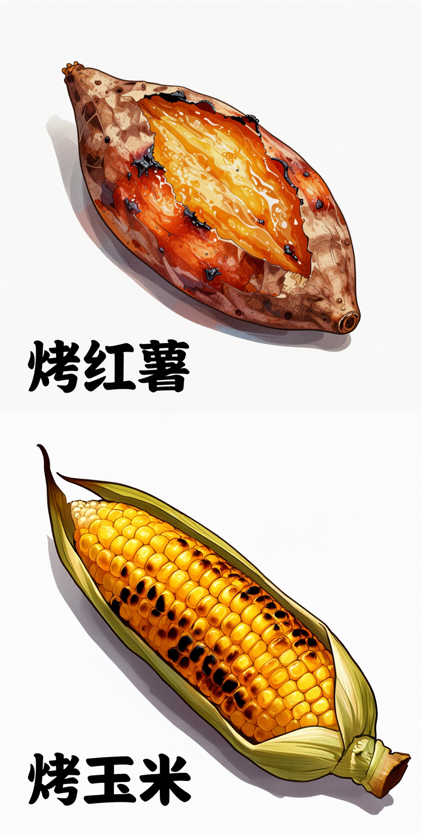 Roasted food